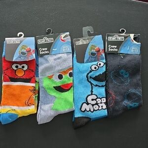 Sesame Street Vibrant Character Socks Collection